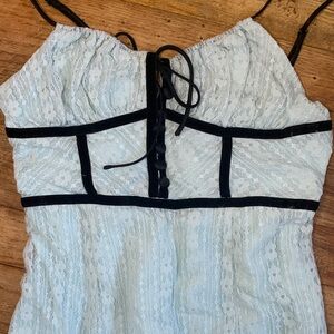 Vintage Teal Lace Dress